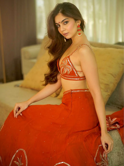 Viddhi Giri in Palm Paradise Lehenga Set