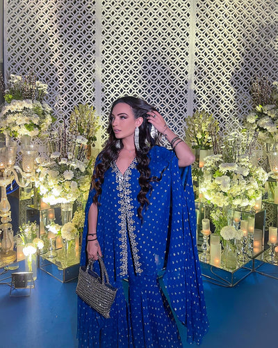 Ahana Ghai Jacket Kaftan With Gharara Pant