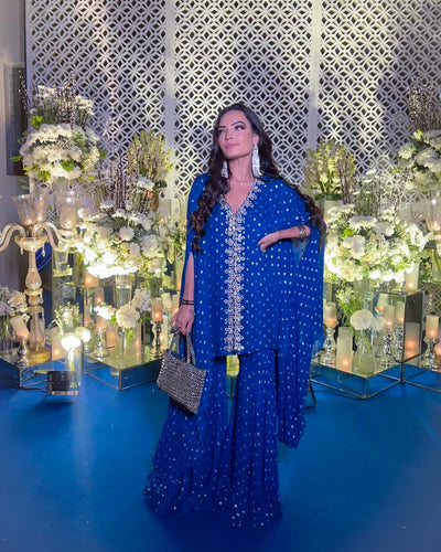 Ahana Ghai Jacket Kaftan With Gharara Pant