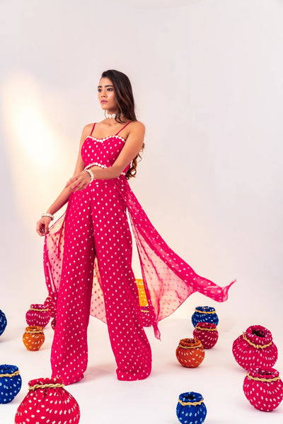 BACK KNOT BLOUSE WITH SIDE PANELS AND STRAIGHT PANT SET
