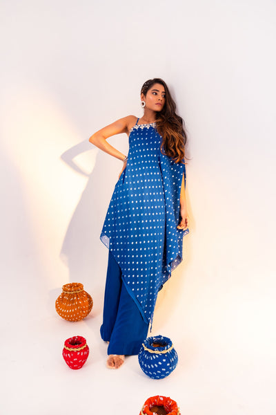 1-SHOULDER ASYMMETRICAL TUNIC AND STRAIGHT PANT