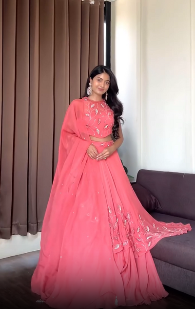 Navya Naidu in Nia Drape Lehenga Set
