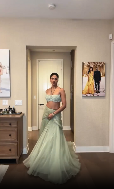 Geena Singh in Kiara Lehenga Set