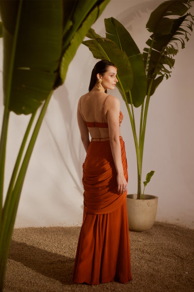 KOA DRAPED SKIRT SET