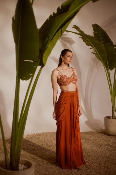 KOA DRAPED SKIRT SET