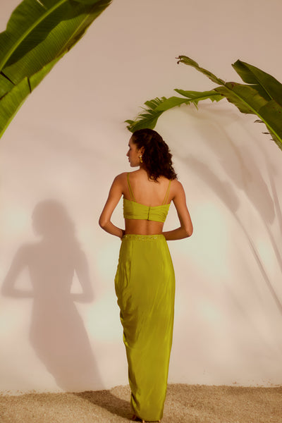 ARECA CAPE AND DRAPE SKIRT SET