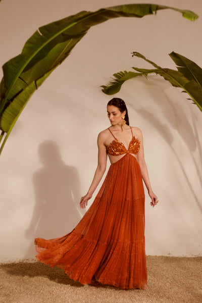 ALOHA 3-TIERED GOWN