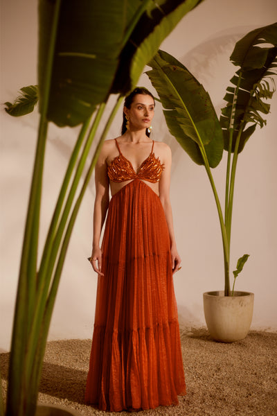 ALOHA 3-TIERED GOWN