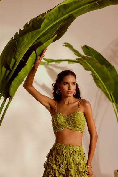 MONSTERA LEHENGA SET