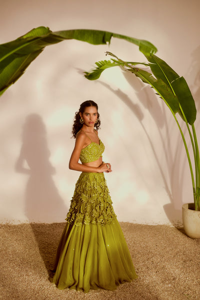 MONSTERA LEHENGA SET
