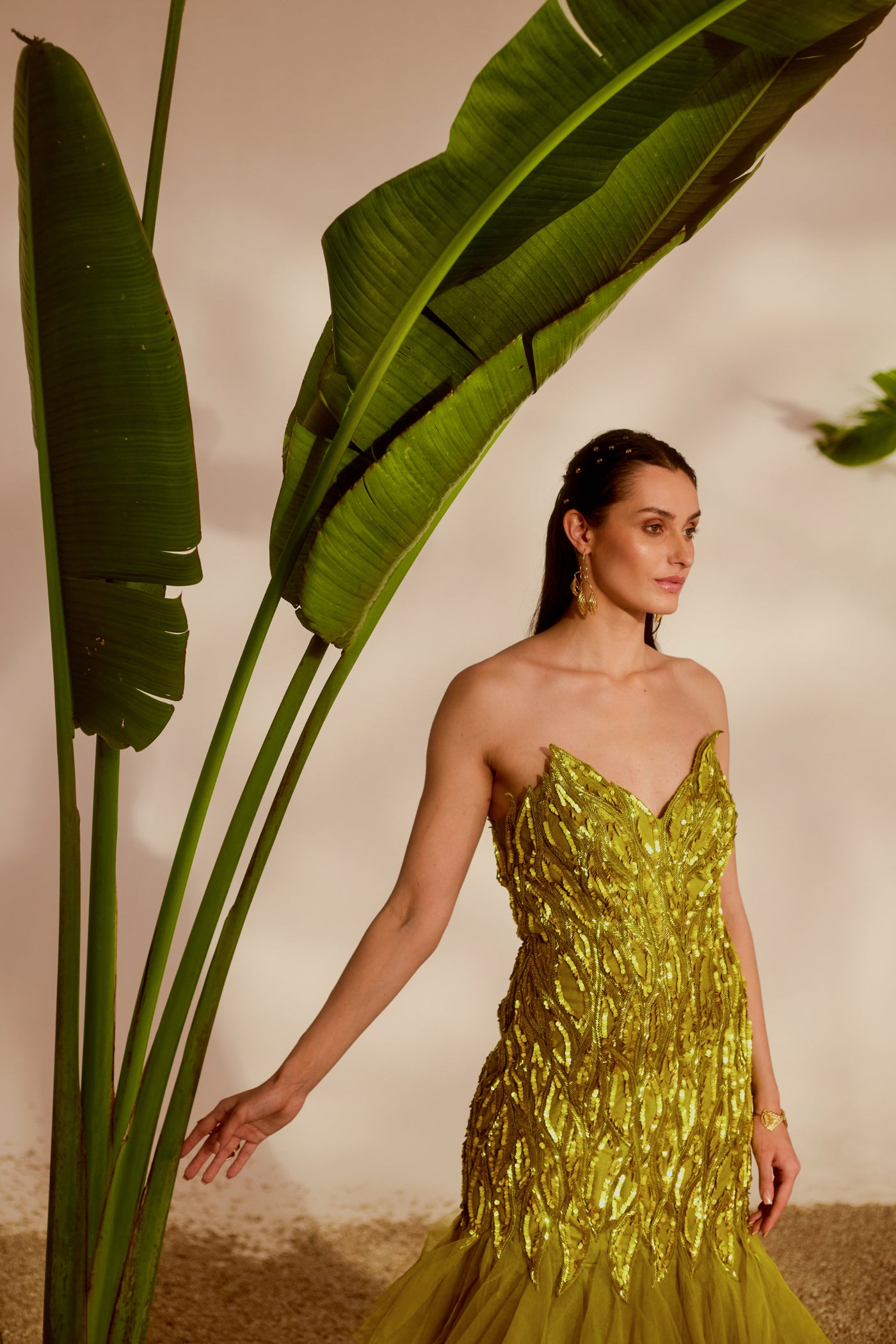 FAUNA APPLIQUE GOWN