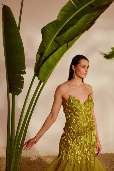FAUNA APPLIQUE GOWN