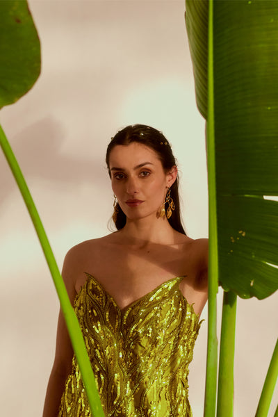 FAUNA APPLIQUE GOWN