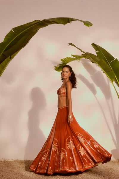 PALM PARADISE LEHENGA SET