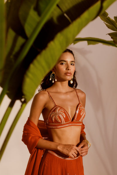 PALM PARADISE LEHENGA SET