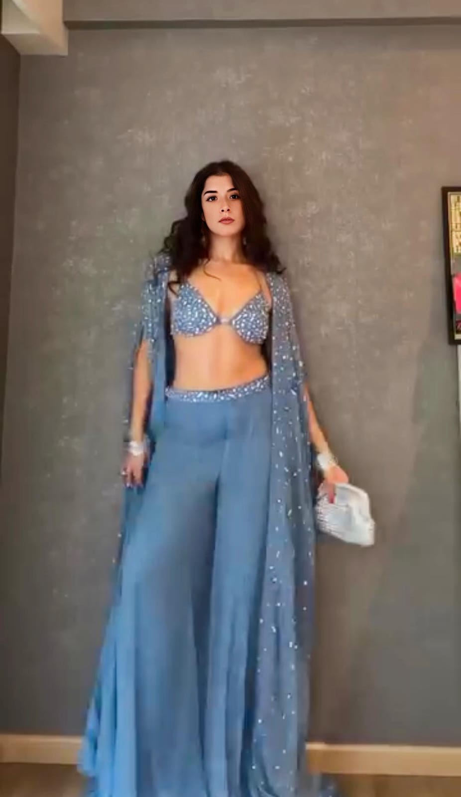 Sukhmani Gambhir in Ivelle Pallazo & Cape Set
